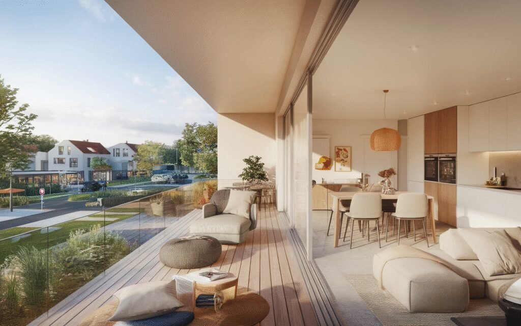Vue d'un appartement 3 pièces situé au centre-ville de Saint-Germain-lès-Corbeil