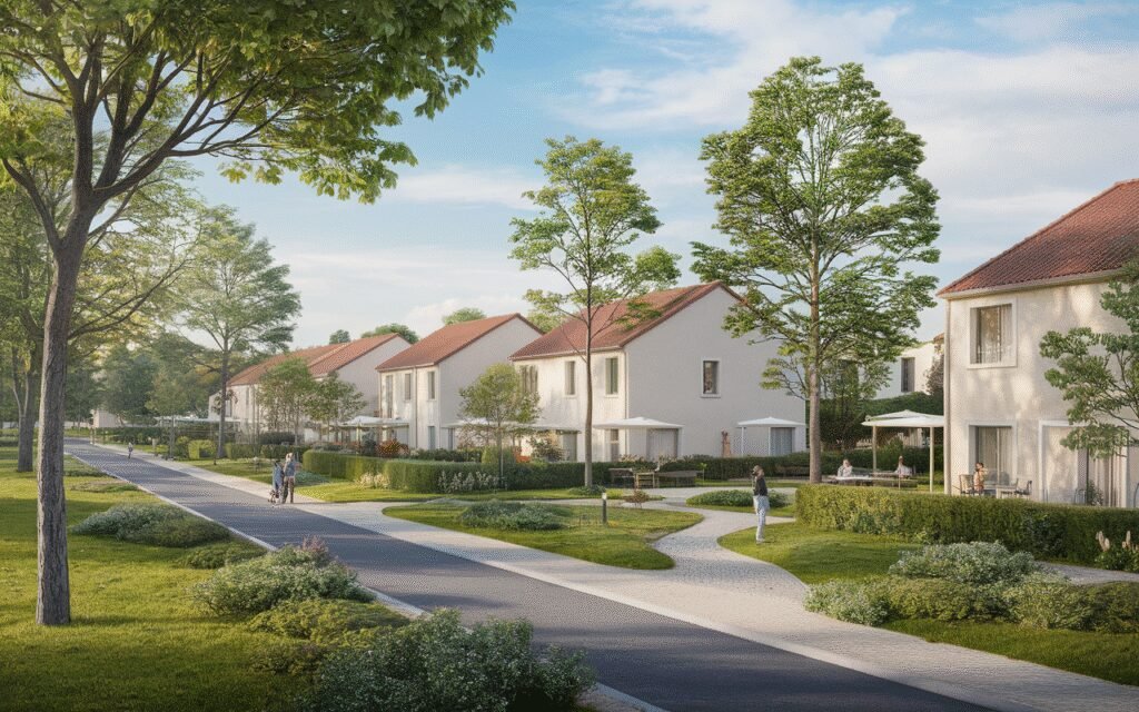 Vue du quartier Les Aubépines à Saint-Germain-lès-Corbeil