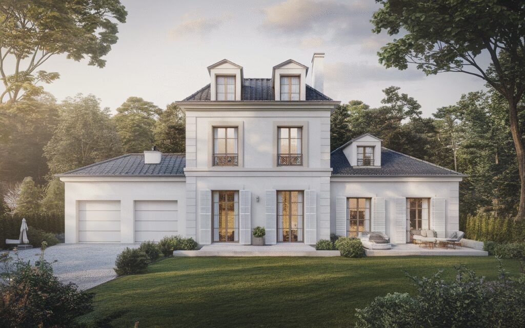 Façade d'une maison à vendre à Saint-Germain-lès-Corbeil