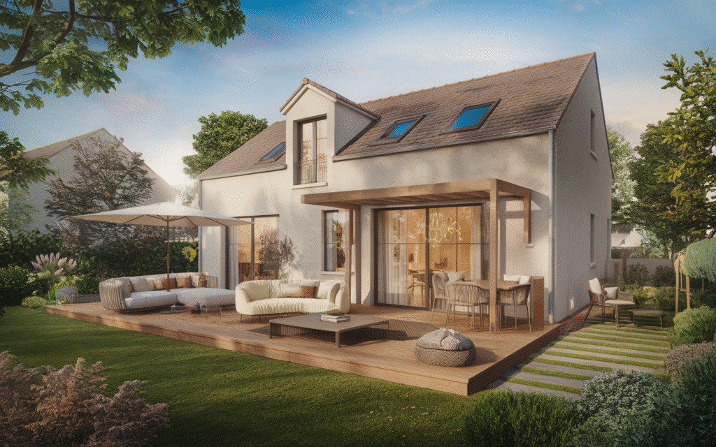 Façade d'une maison en vente à Saint-Pierre-du-Perray