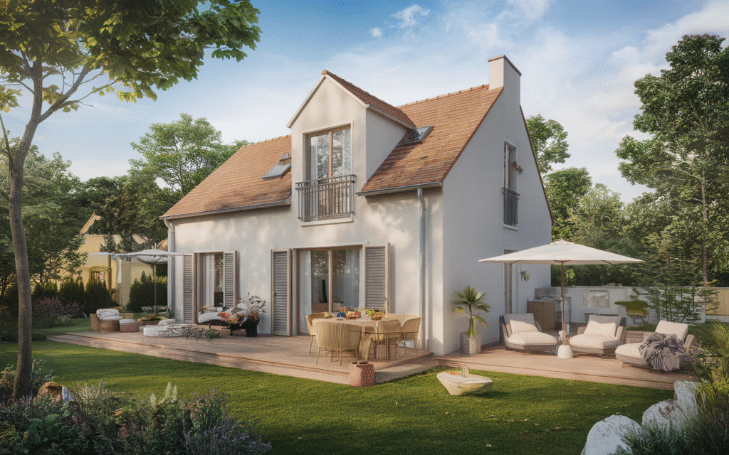 Vue extérieure d'une maison à vendre à Saint-Pierre-du-Perray