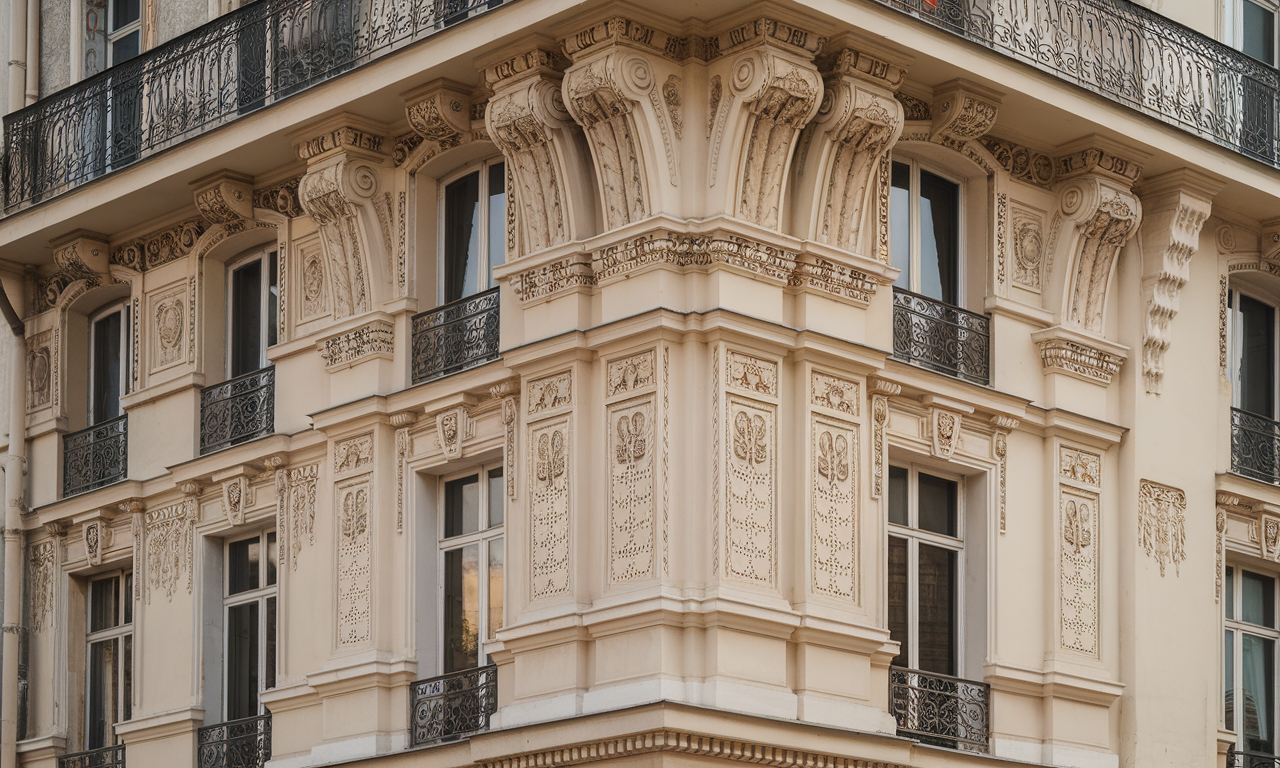 Façade d'une maison située à Saint-Germain