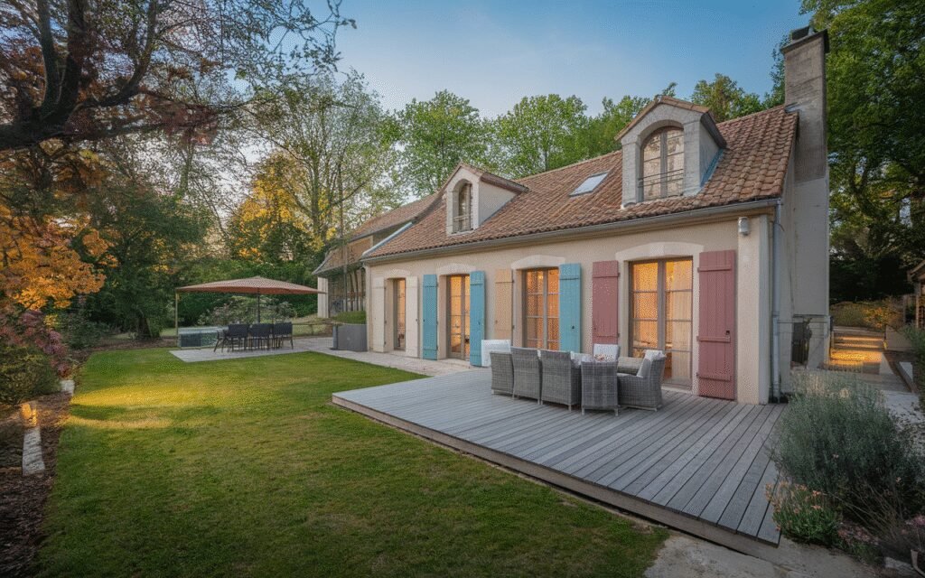 Maison à vendre à Saint-Germain-lès-Corbeil avec panneau 'Vendu'