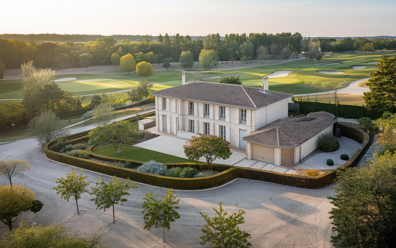 Vue d'une maison au Domaine du Golf à Saint-Germain-lès-Corbeil, concernée par la taxe foncière