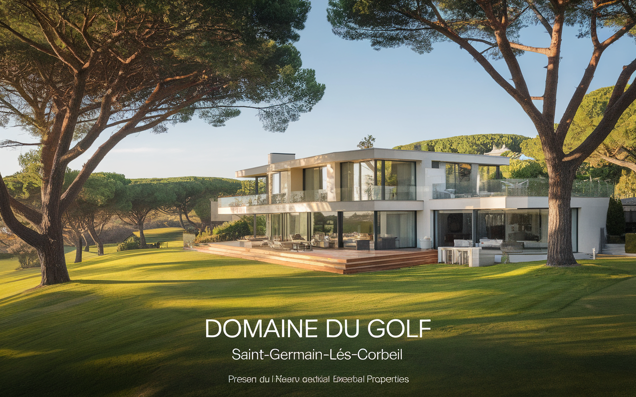 Façade de l'agence immobilière située au Domaine du Golf à 91250