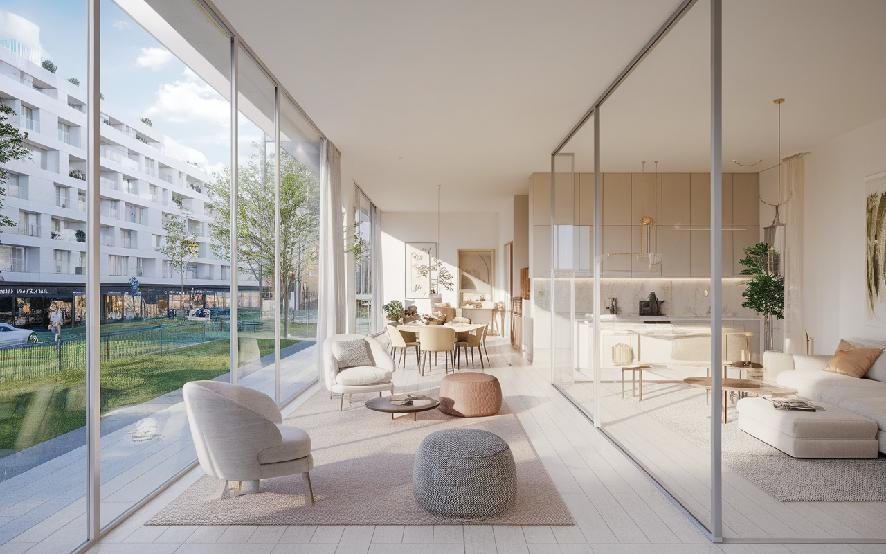 Vue d'un appartement à Saint-Germain-lès-Corbeil pour estimation immobilière