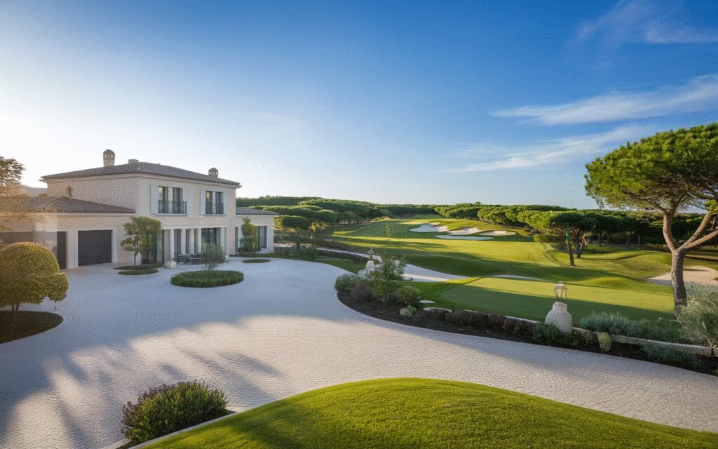 Vue d'une maison située dans le Domaine du Golf pour estimation immobilière