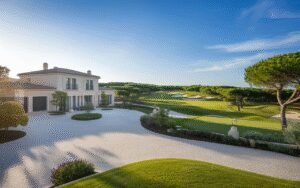 Vue d'une maison située dans le Domaine du Golf pour estimation immobilière