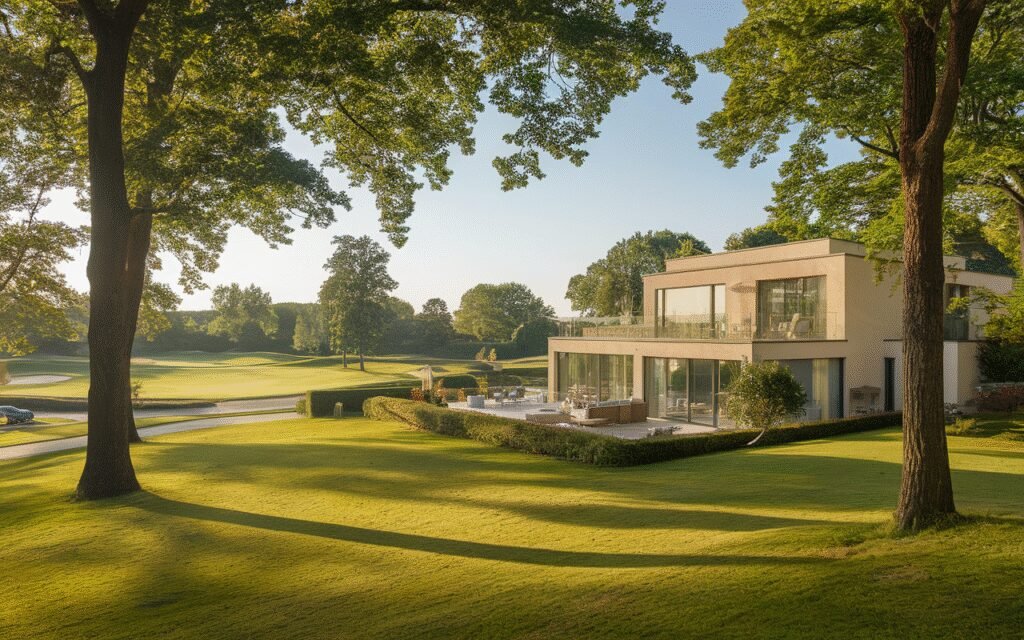 Façade d'une maison à vendre dans le Domaine du Golf à Saint-Germain-lès-Corbeil