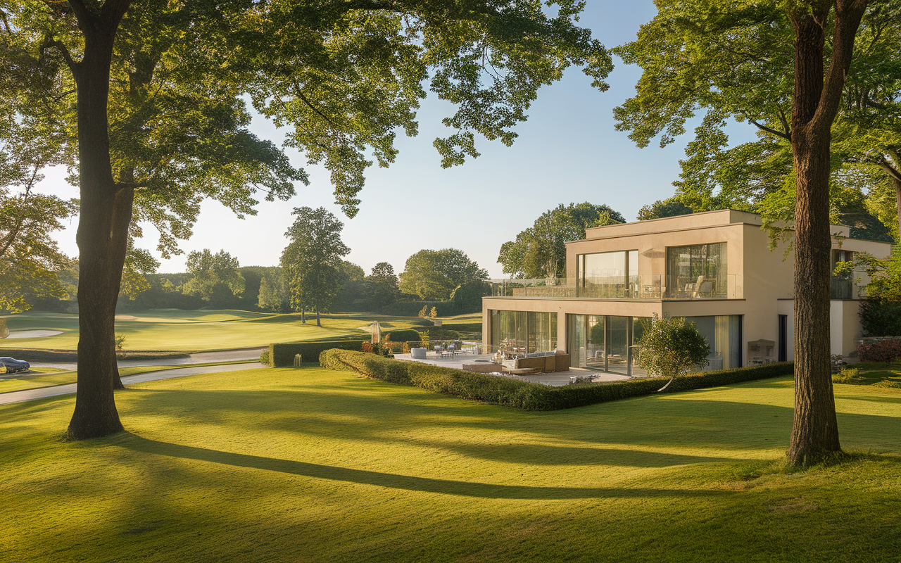 Façade d'une maison à vendre dans le Domaine du Golf à Saint-Germain-lès-Corbeil