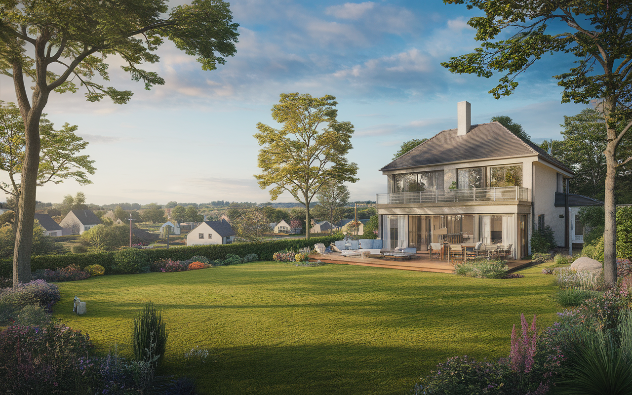 Maison avec jardin verdoyant en Essonne