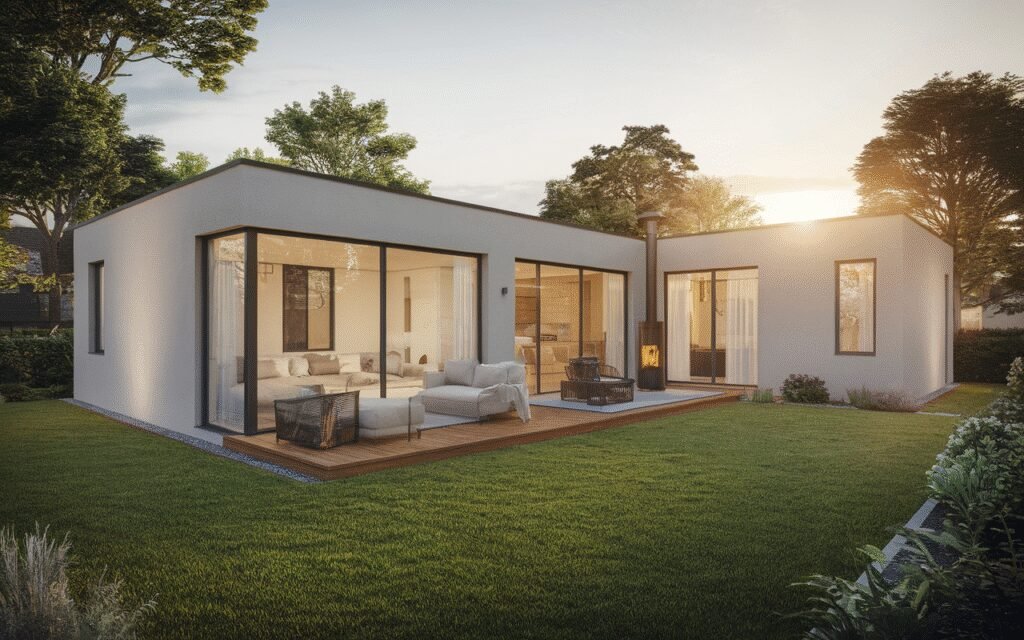 Façade d'une maison en viager située à Saint-Germain-lès-Corbeil