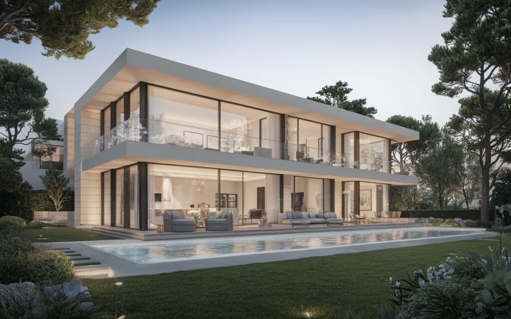 Vue extérieure d'une résidence haut de gamme à Saint-Germain-lès-Corbeil