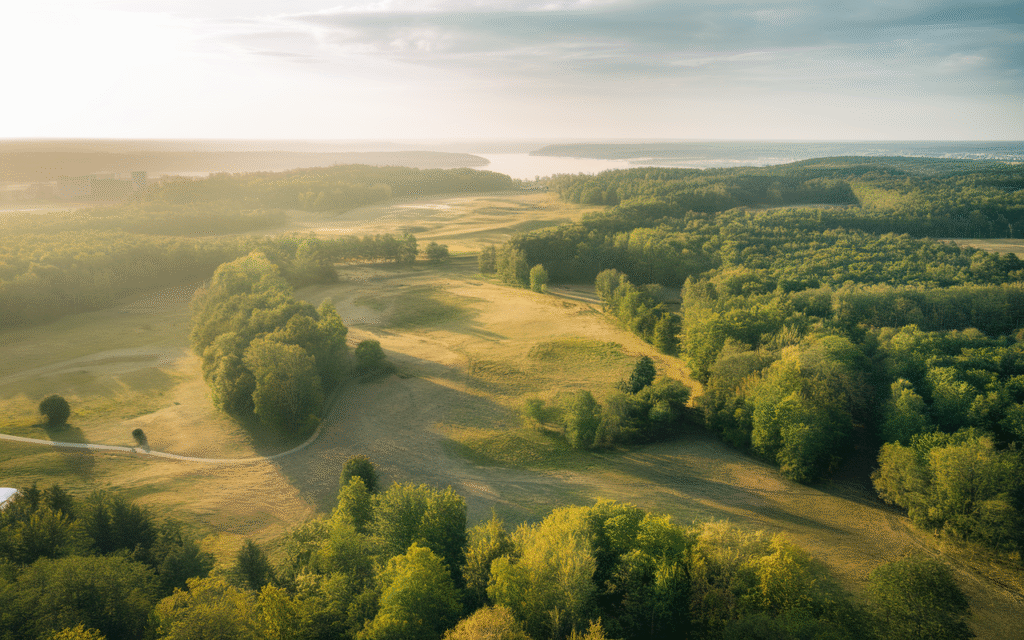 Espace naturel verdoyant à Saint-Germain-lès-Corbeil