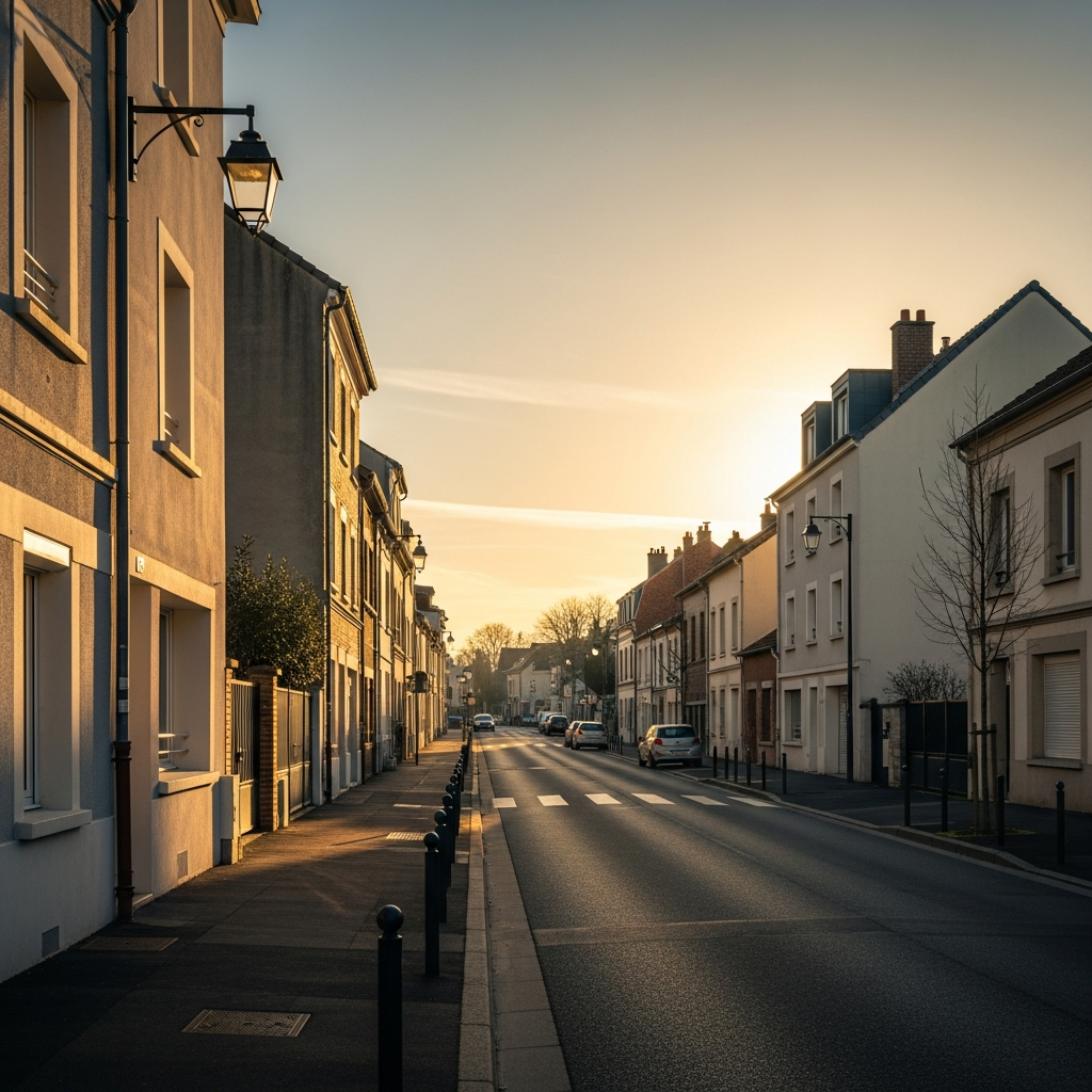 Vue du quartier Le Golf à Saint-Germain-lès-Corbeil, Rue des Érables