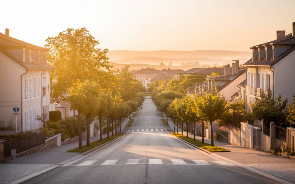Vue de la Rue des Jonquilles à Saint-Germain-lès-Corbeil avec estimation des prix immobiliers