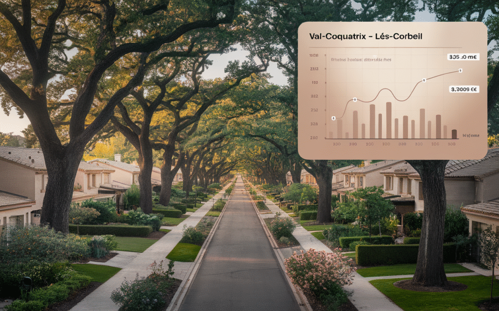 Évolution du prix au m² Rue des Chênes Val-Coquatrix à Saint-Germain-lès-Corbeil