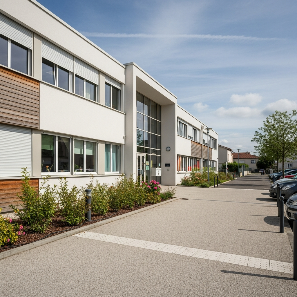 Bâtiment d'une école maternelle à Saint-Germain-lès-Corbeil